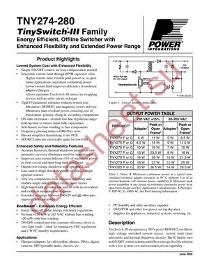 TNY275GN-TL datasheet  